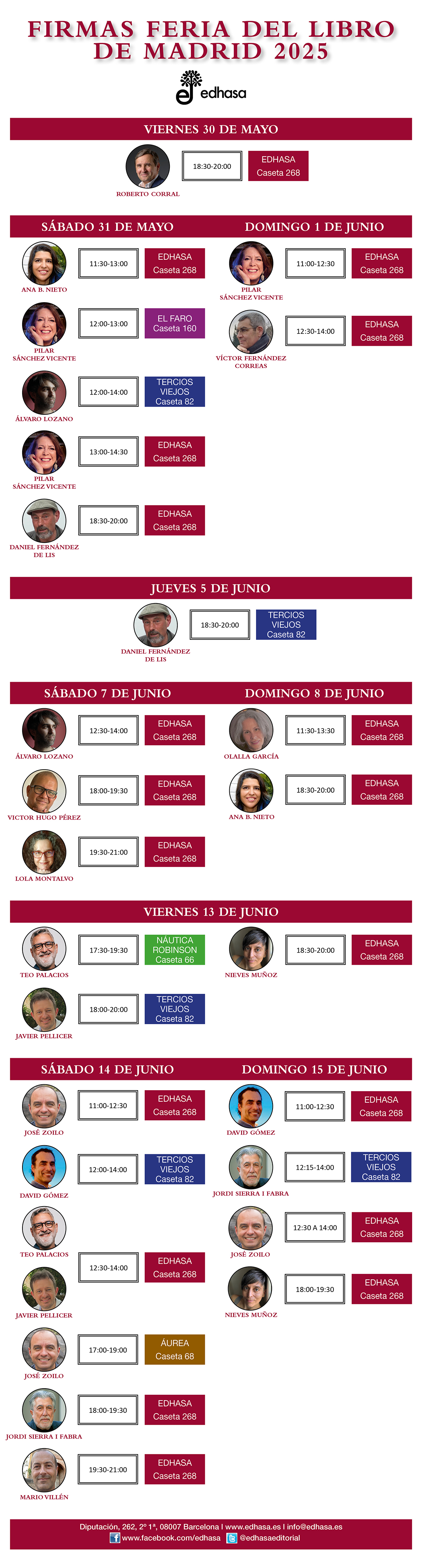 Firmas Edhasa Feria Libro Madrid 2025